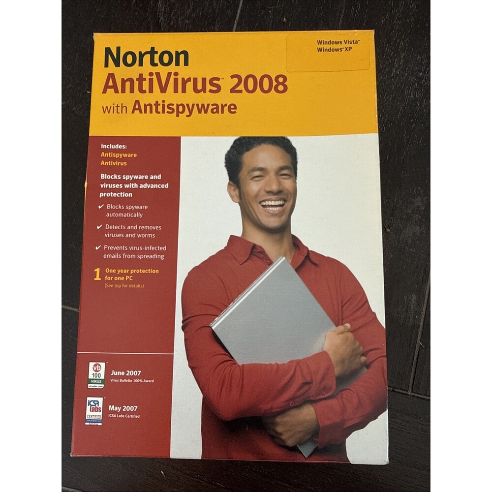 Symantec Notron AntiVirus 2008, CD Edition, for Windows XP Home / Pro